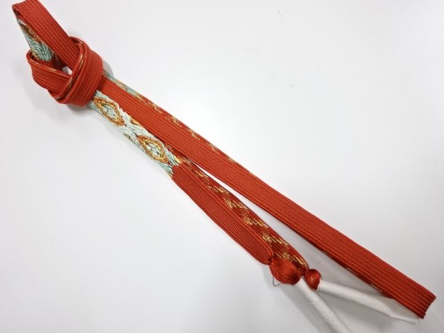 JAPANESE HAND-TIED OBIJIME CORD FOR FURISODE / UNUSED